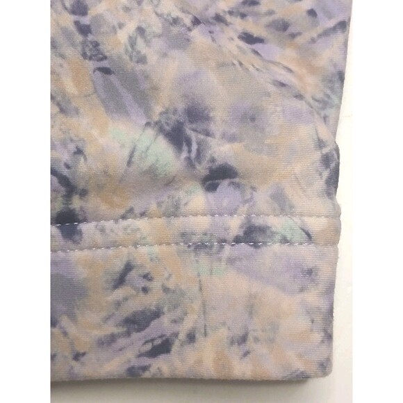 Calme Johnny Was Sports Bra Sz L Endurance Cosmic Purple Print Racer Back - Picture 4 of 11